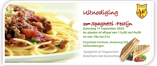 ACG Spaghettifestijn @ Parochiaal Centrum | Geraardsbergen | Vlaams Gewest | België
