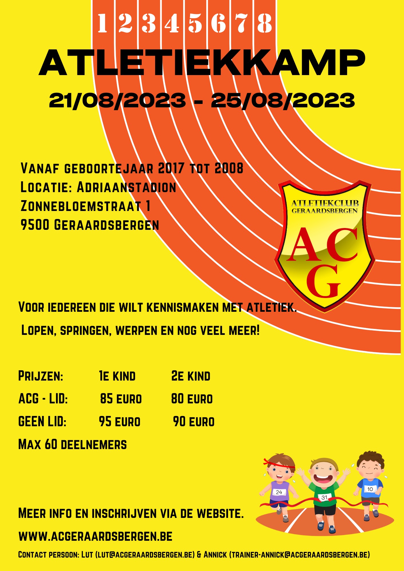 ACG Zomerkamp Atletiek @ Adriaansstadion